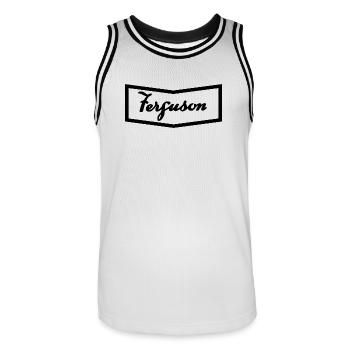 Logo de capot Ferguson TE20 - Maillot de basket Homme - blanc/noir - Devant - AI Model Male 185 dark (185cm)