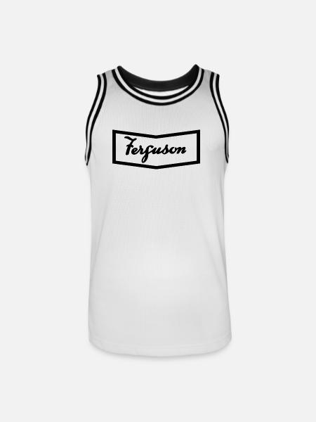 Ferguson TE20 hood logo - Men's Basketball Jersey - white/black