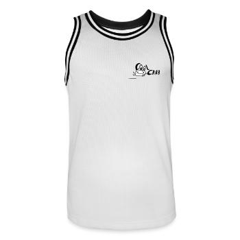 Cool Crab Coole Krabbe baby lustiges Bild funny - Männer Basketball-Trikot - Weiß/Schwarz - Vorne - AI Model Male 185 dark (185cm)