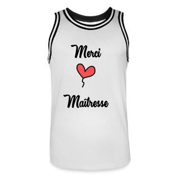 Geliebte - Männer Basketball-Trikot - Weiß/Schwarz - Vorne - AI Model Male 185 dark (185cm)