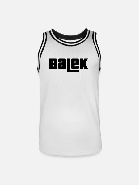 Balek - Maillot de basket Homme - blanc/noir