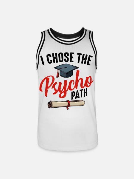 psychologue - Maillot de basket Homme - blanc/noir