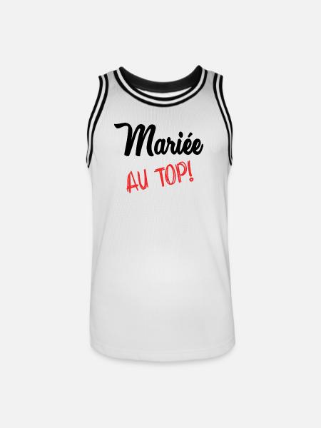 FUTURE MARIEE - Maillot de basket Homme - blanc/noir