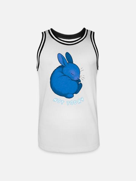 Rabbit - Not Today - Men's Basketball Jersey - white/black