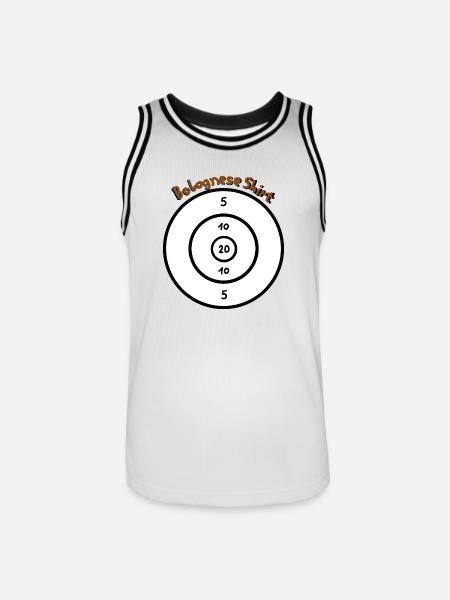 Bolognese Shit - Men's Basketball Jersey - white/black
