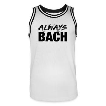 T-shirt de Johann Sebastian Bach - Maillot de basket Homme - blanc/noir - Devant - AI Model Male 185 dark (185cm)