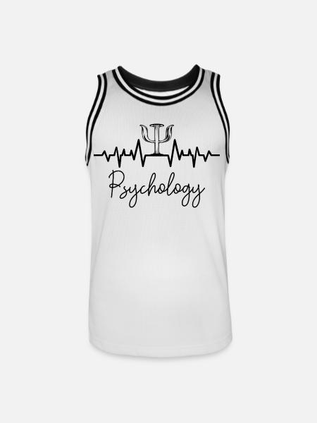 psychologue - Maillot de basket Homme - blanc/noir