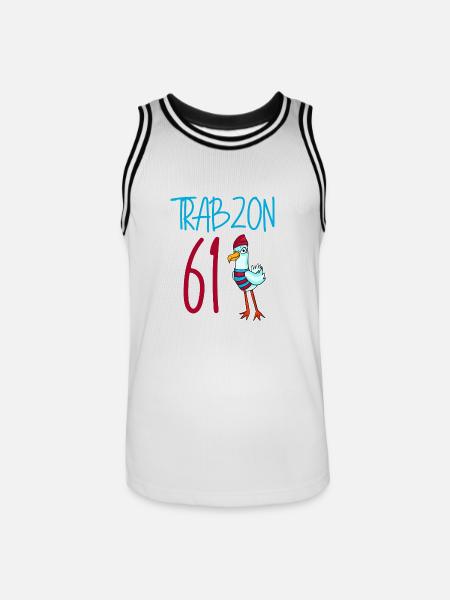 Trabzon 61 Turkey city - Men's Basketball Jersey - white/black