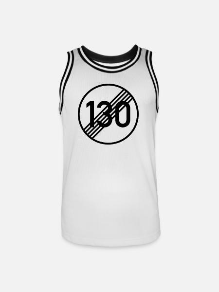 UNLIMITED 130 by Unlimited Apparel - Men's Basketball Jersey - white/black