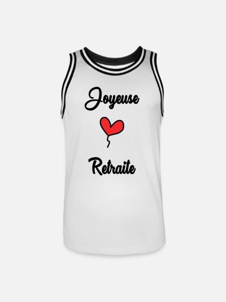 RETIREMENT - Men's Basketball Jersey - white/black