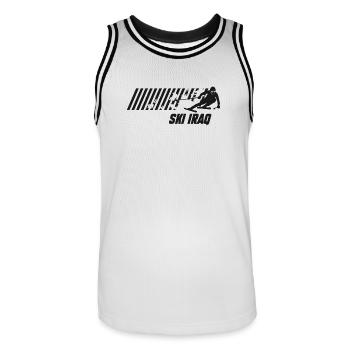 Ski Irak - Maillot de basket Homme - blanc/noir - Devant - AI Model Male 185 dark (185cm)