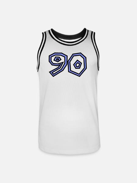 90 - Men's Basketball Jersey - white/black