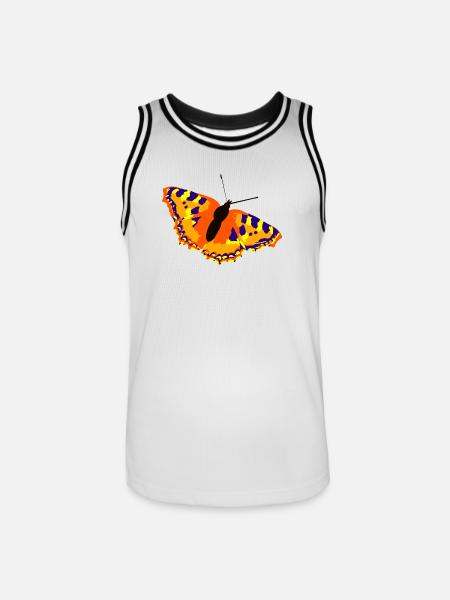 butterfly - Men's Basketball Jersey - white/black