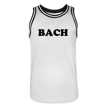 T-shirt de Johann Sebastian Bach - Maillot de basket Homme - blanc/noir - Devant - AI Model Male 185 dark (185cm)