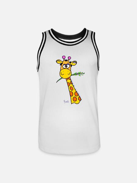 Cute Giraffe - Men's Basketball Jersey - white/black