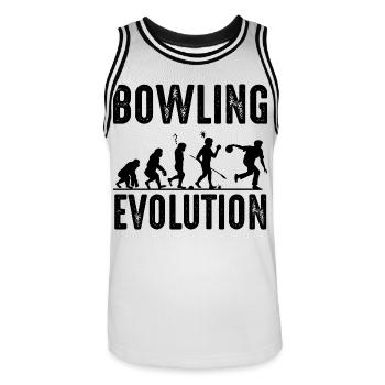 Bowling - Maillot de basket Homme - blanc/noir - Devant - AI Model Male 185 dark (185cm)