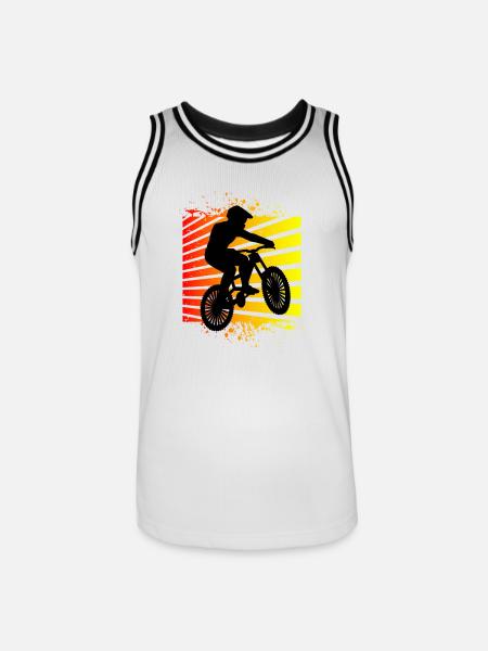 Mountain bike mountain bikers - Men's Basketball Jersey - white/black