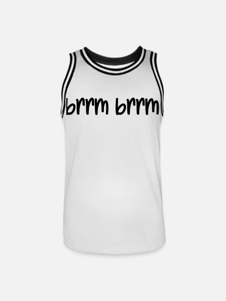 brrm brrm - Men's Basketball Jersey - white/black