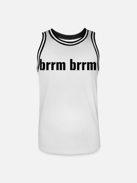 brrm brrm - Men's Basketball Jersey - white/black
