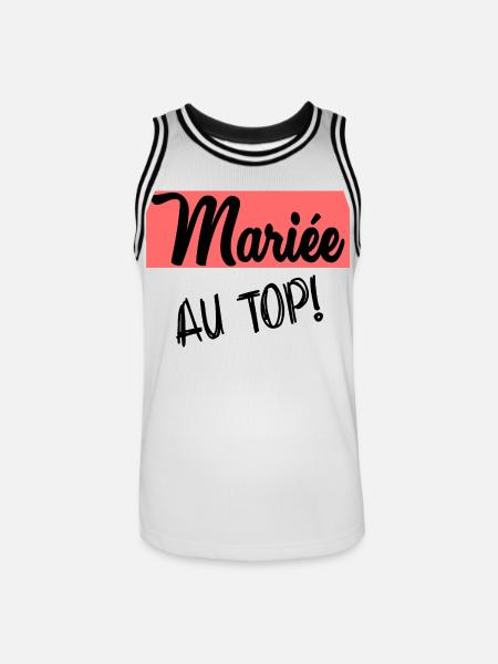 WEDDING. BRIDE-TO-BE - Men's Basketball Jersey - white/black