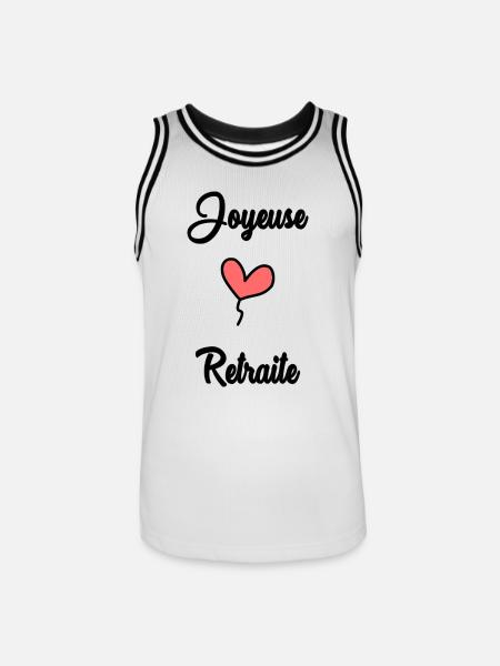 RETIREMENT - Men's Basketball Jersey - white/black