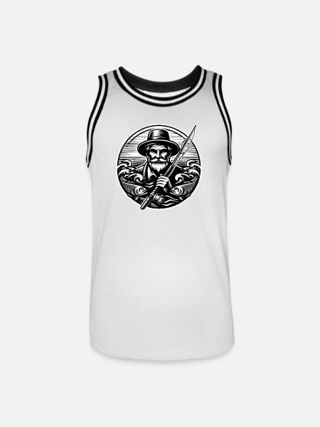Angler Logo - Men's Basketball Jersey -