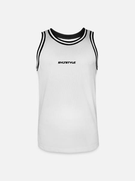 SYLTSTYLE - Men's Basketball Jersey - white/black