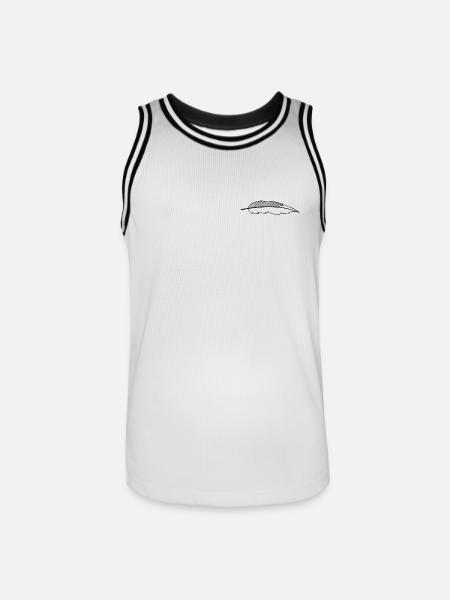 feather - Men's Basketball Jersey - white/black