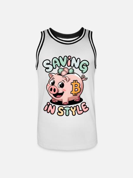 Saving In Style - Men's Basketball Jersey - white/black