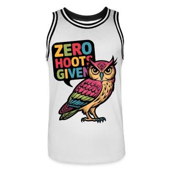 Null Hupen gegeben - Männer Basketball-Trikot - Weiß/Schwarz - Vorne - AI Model Male 185 dark (185cm)