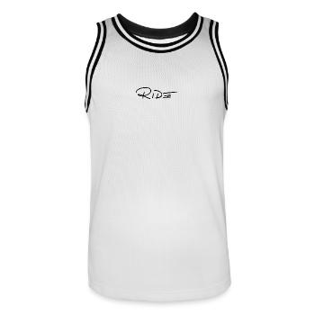CHEVAUCHER - Maillot de basket Homme - blanc/noir - Devant - AI Model Male 185 dark (185cm)