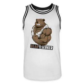 Bearserker - Maillot de basket Homme - blanc/noir - Devant - AI Model Male 185 dark (185cm)