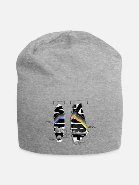 Cool Windsurfen Und Windsurf Windsurf Sonnensegel - Jersey-Beanie - Grau meliert