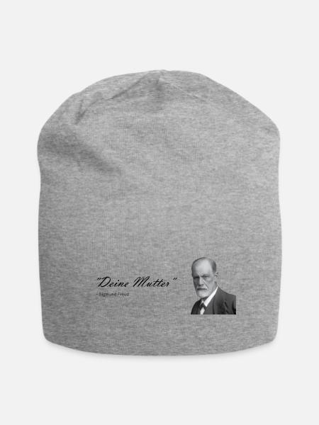 "Deine Mutter" Sigmund freund - Jersey-Beanie - Grau meliert