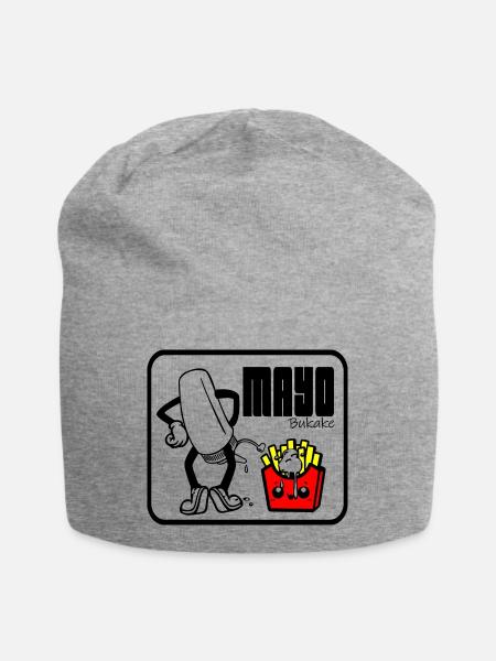 Mit Mayo - Jersey-Beanie - Grau meliert