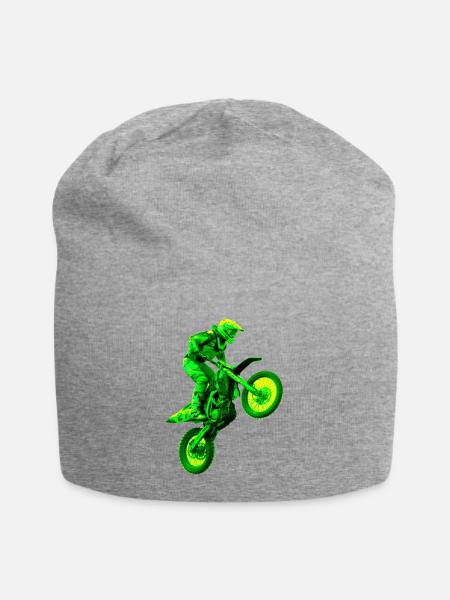 enduro grün - Jersey-Beanie - Grau meliert