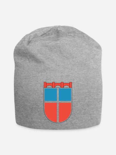 Wappen Saarland 1948 - Jersey-Beanie - Grau meliert