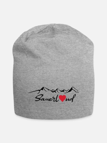 Sauerland Sticker - Jersey-Beanie - Grau meliert