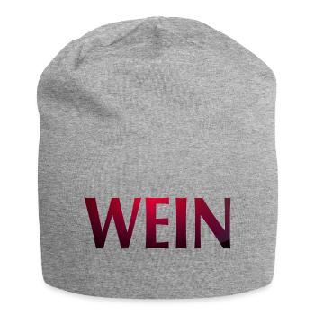 Wein - Jersey-Beanie - Grau meliert - Vorne