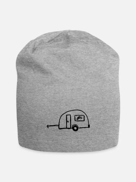 wohnwagen - Jersey-Beanie - Grau meliert