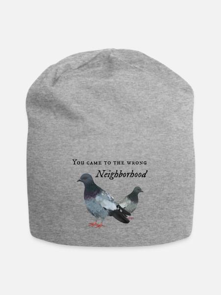 You came to the wrong Neighborhood - Tauben Gang - Jersey-Beanie - Grau meliert