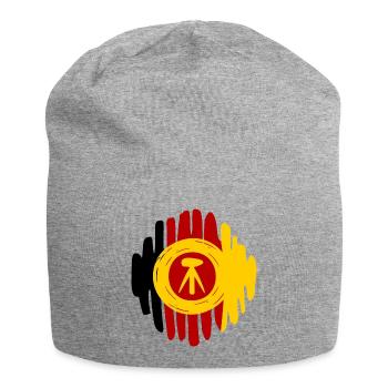 NVA Landstreitkräfte Kokarde gemalt - Jersey-Beanie - Grau meliert - Vorne