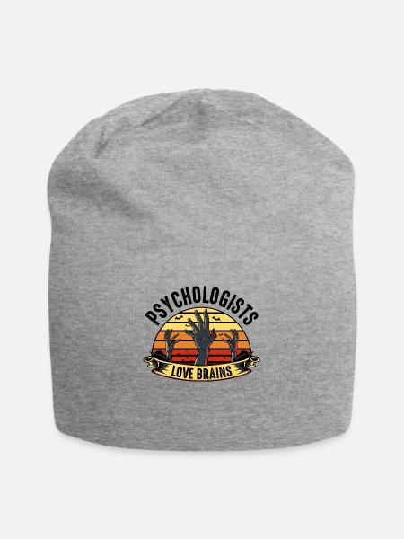 psychologue - Bonnet en jersey - gris chiné