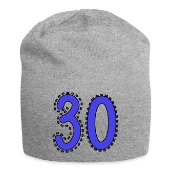 30. 30 YEARS. 30th ANNIVERSARY. 30 YEARS ANNIVERSARY. - Jersey Beanie - heather grey - Front