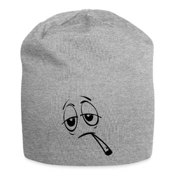 weed thc stoned - Stay calm, smoke weed - Jersey Beanie - heather grey - Front