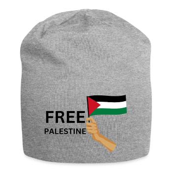FREE PALASTINE | Gaza | Demonstration - Jersey-Beanie - Grau meliert - Vorne