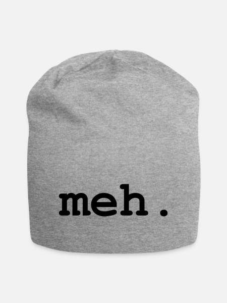 meh humour - Bonnet en jersey - gris chiné
