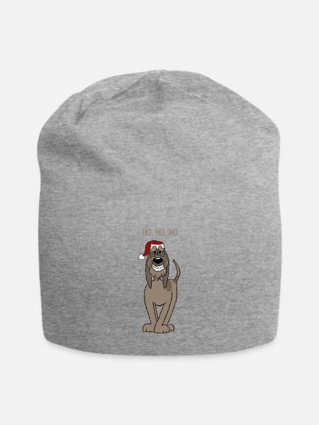 Spinone dunkel Santa - Jersey-Beanie - Grau meliert