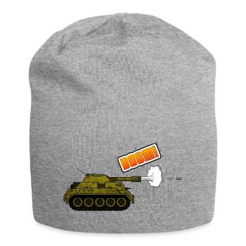 Panzer - Boom - Jersey-Beanie - Grau meliert - Vorne