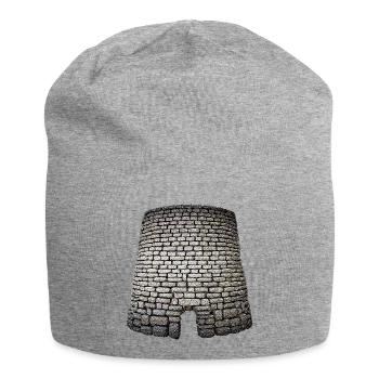 Antiker Steinmauerbogen - Jersey-Beanie - Grau meliert - Vorne